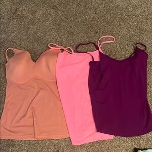 Stylish Women's Tops Set - Mauve, Pink, and Burgundy. Size Medium